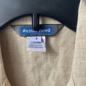 Austin Reed Tan Button Down Vest
